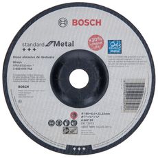 Disco de Desbaste para Metal Bosch Standard 180 x 6mm Centro Deprimido