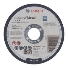 Disco de Corte para Metal Bosch Standard 115 x 2,5mm Centro Reto