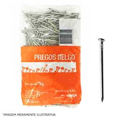 Prego com Cabeça Belgo 23x45 - 4x4 1kg