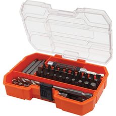 Jogo de Brocas, Pontas e Bits com 45 Peças Black & Decker A7234-XJ