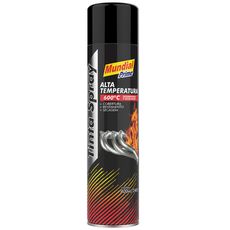 Tinta Spray Alta Temperatura Mundial Prime 400ml Preto Fosco