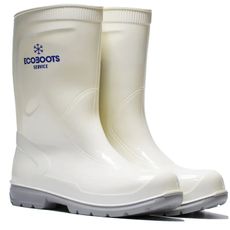 Bota de Segurança Bracol 91SPUC600 Ecoboots Service Cano Curto Branca com Solado Cinza