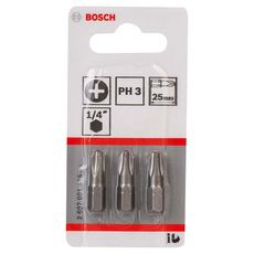 Ponta para parafusar Bosch Phillips PH3 25mm Extra Hard - 3 unidades