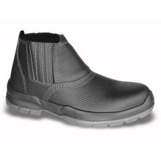 Bota de Segurança Elástica Fujiwara 4065HESS4600FX Couro Biqueira de Polipropileno