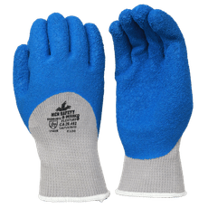 Luva de Algodão/Poliéster B9688KD MCR Cobertura Látex Azul