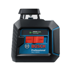 Nível a laser verde de linhas cruzadas Bosch GLL 2-20G 10m